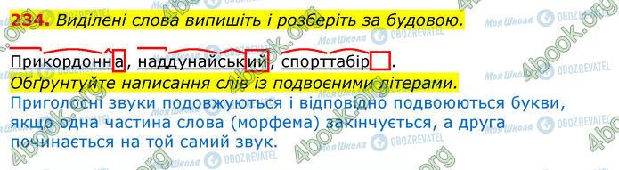 ГДЗ Українська мова 10 клас сторінка 234